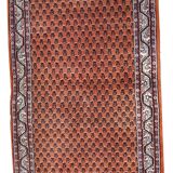 Vintage indian carpet seraband handmade 94cm x 194cm 1980s, 1c742