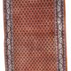 Vintage indian carpet seraband handmade 94cm x 194cm 1980s, 1c742