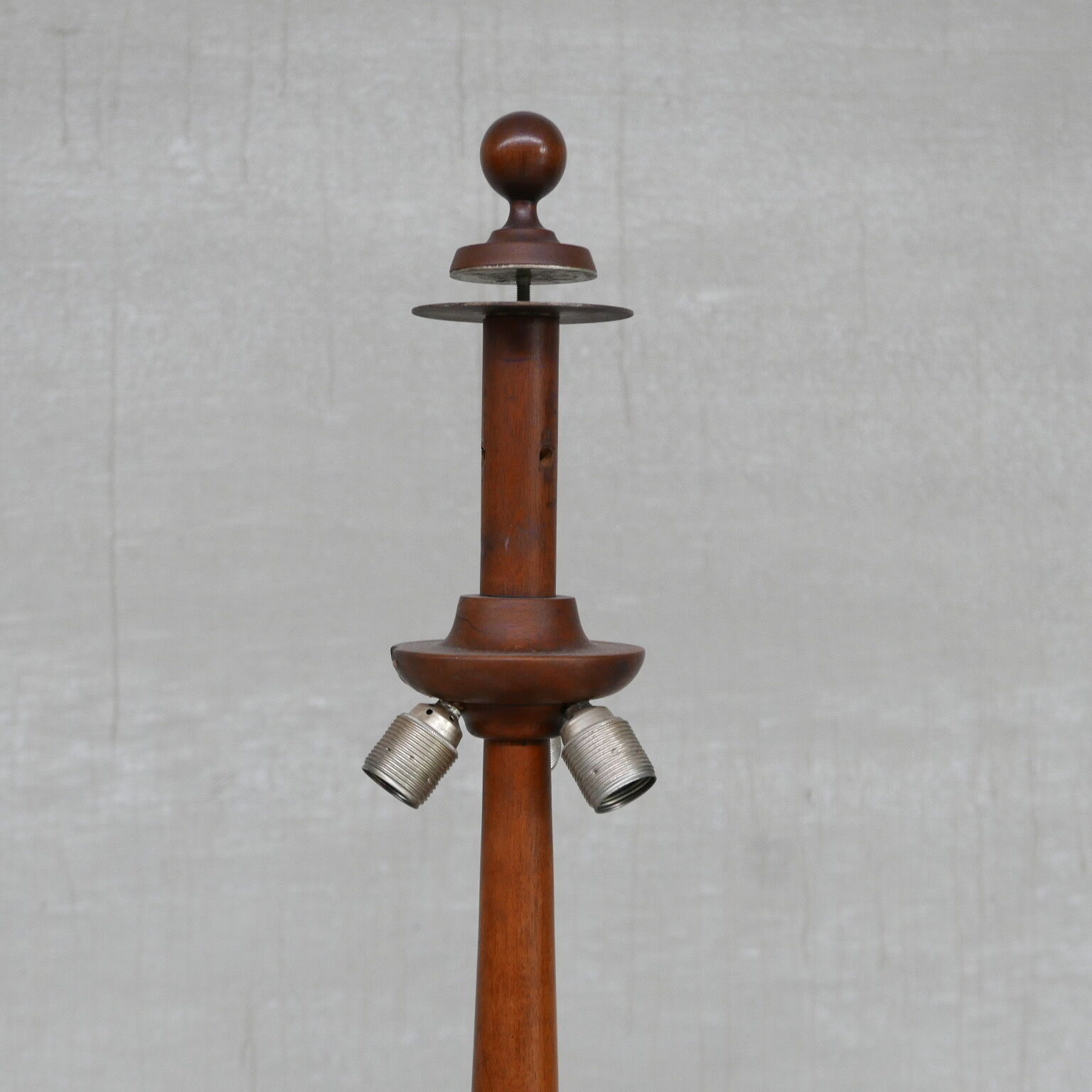 Antique walnut french floor lamp