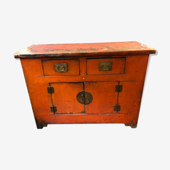 Commode chinoise en laque et laiton