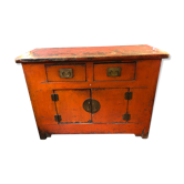 Chinese chest of drawers in lacquer and brass