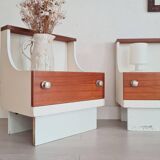 Pair of 70s bedside tables