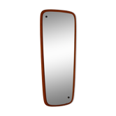 Scandinavian free-form teak mirror 1960s