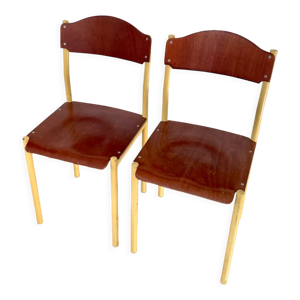 Paire de chaise vintage - industrielles