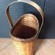 Braided wicker umbrella holder 60/70s