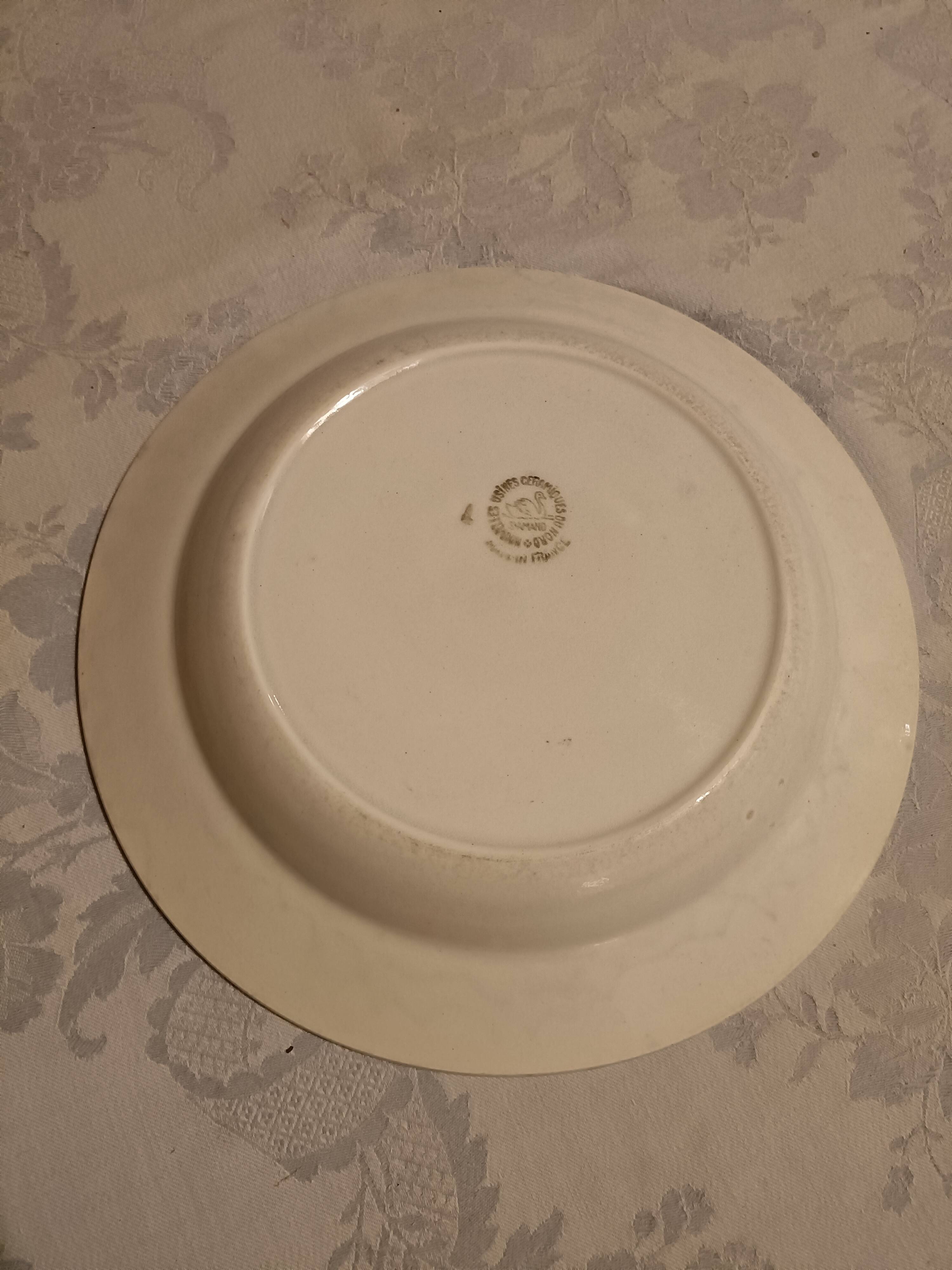 Large deep dish St Amand earthenware