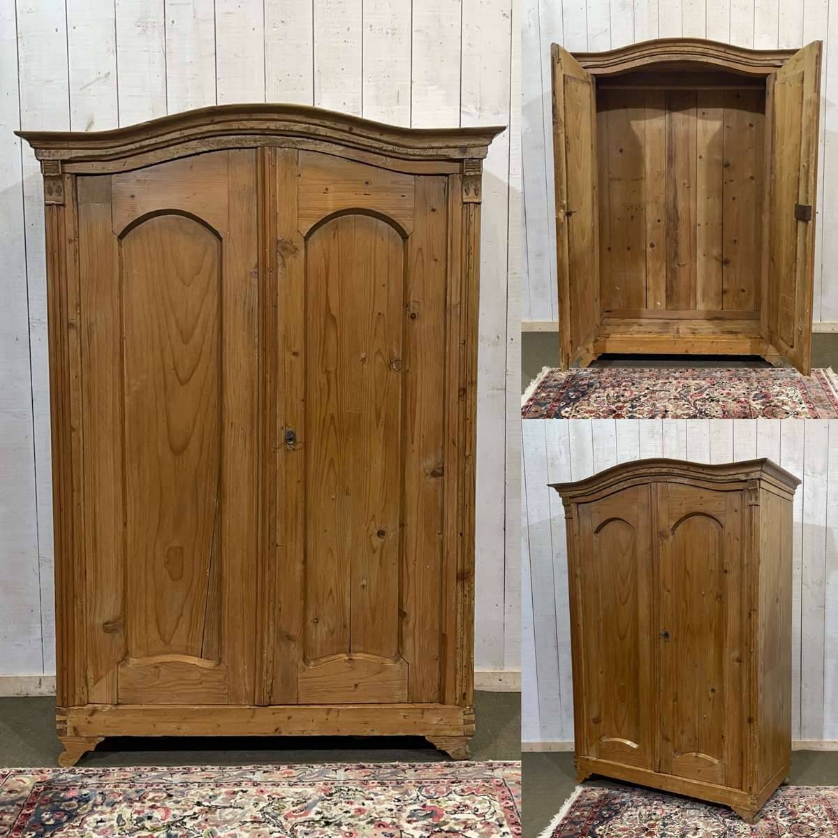 Alsatian fir wardrobe from the late 19th century - Dismantlable