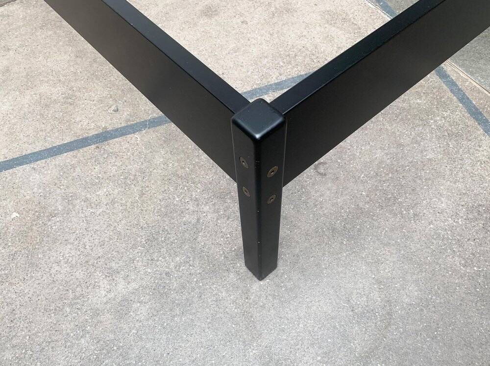 Double bed postmodern German vintage profile system by Elmar Flötotto for Flötotto.