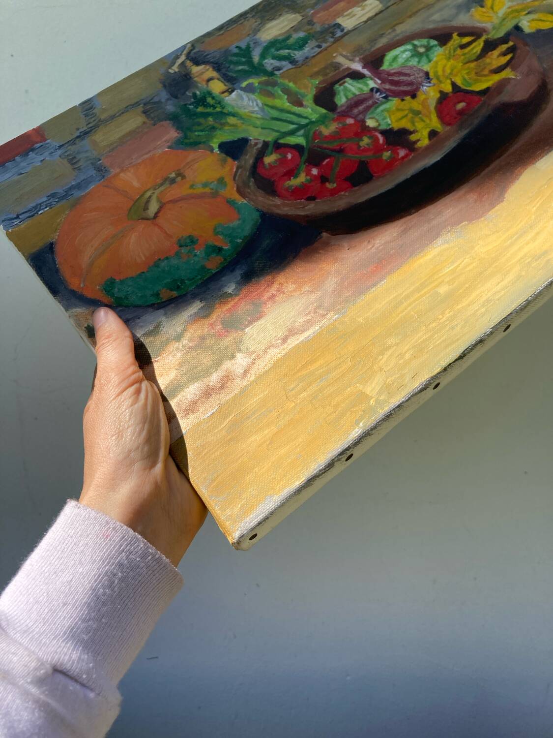 Still life painting oil on canvas