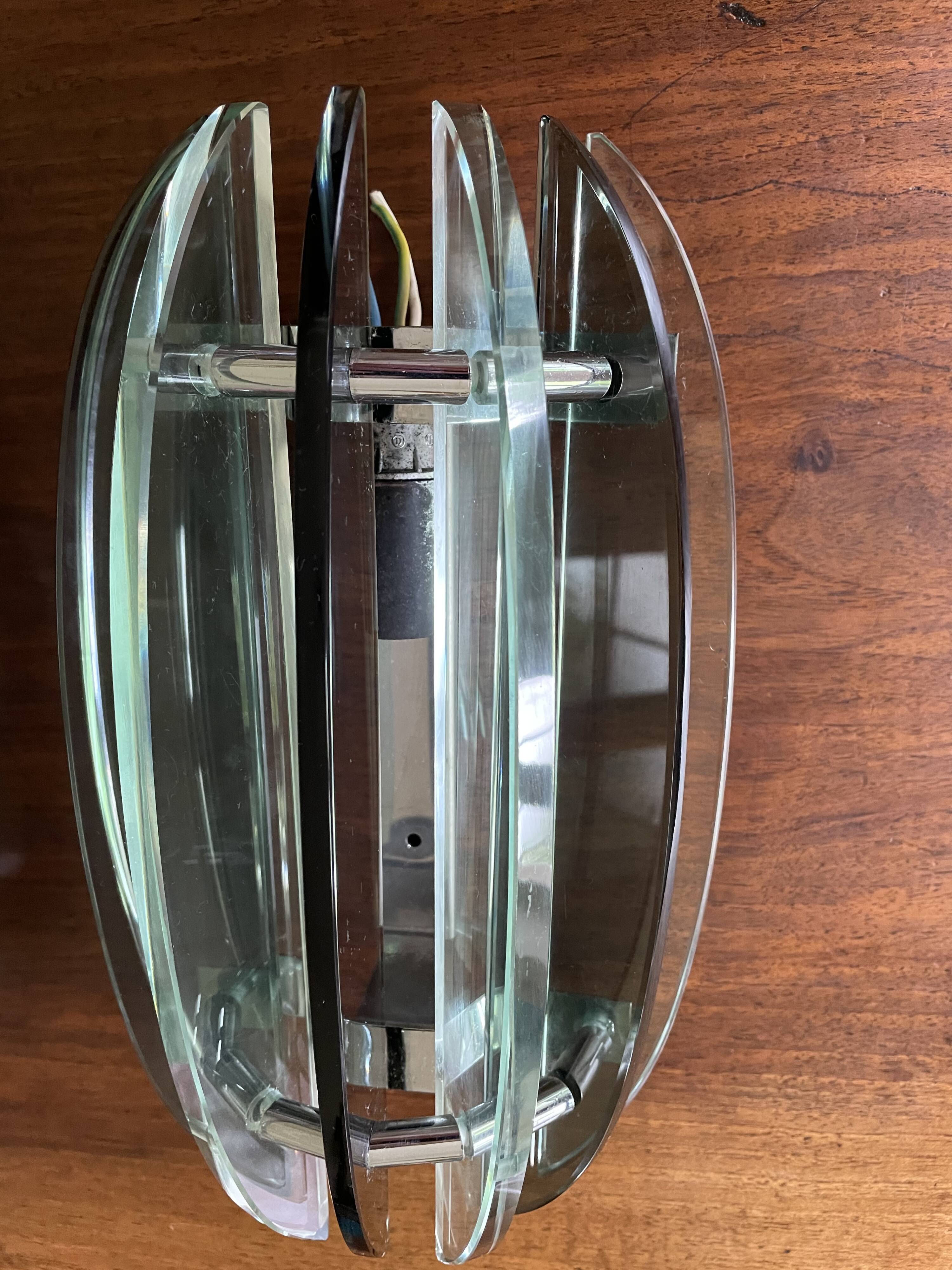 Wall lights with Murano glass slats VECA Italy