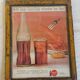 Old Advertisement Coca-Cola Original Paper Print Under Old Frame