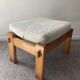 Vintage wooden Ottoman from the 70s