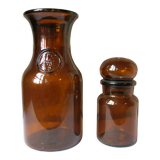 2 apothecary jars