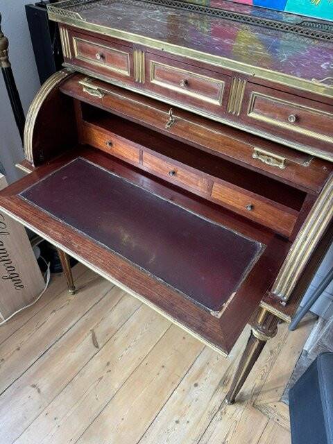 Louis XVI style cylinder desk