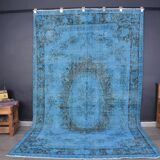 Blue Vintage Anatolian Floral Rug sku 2350