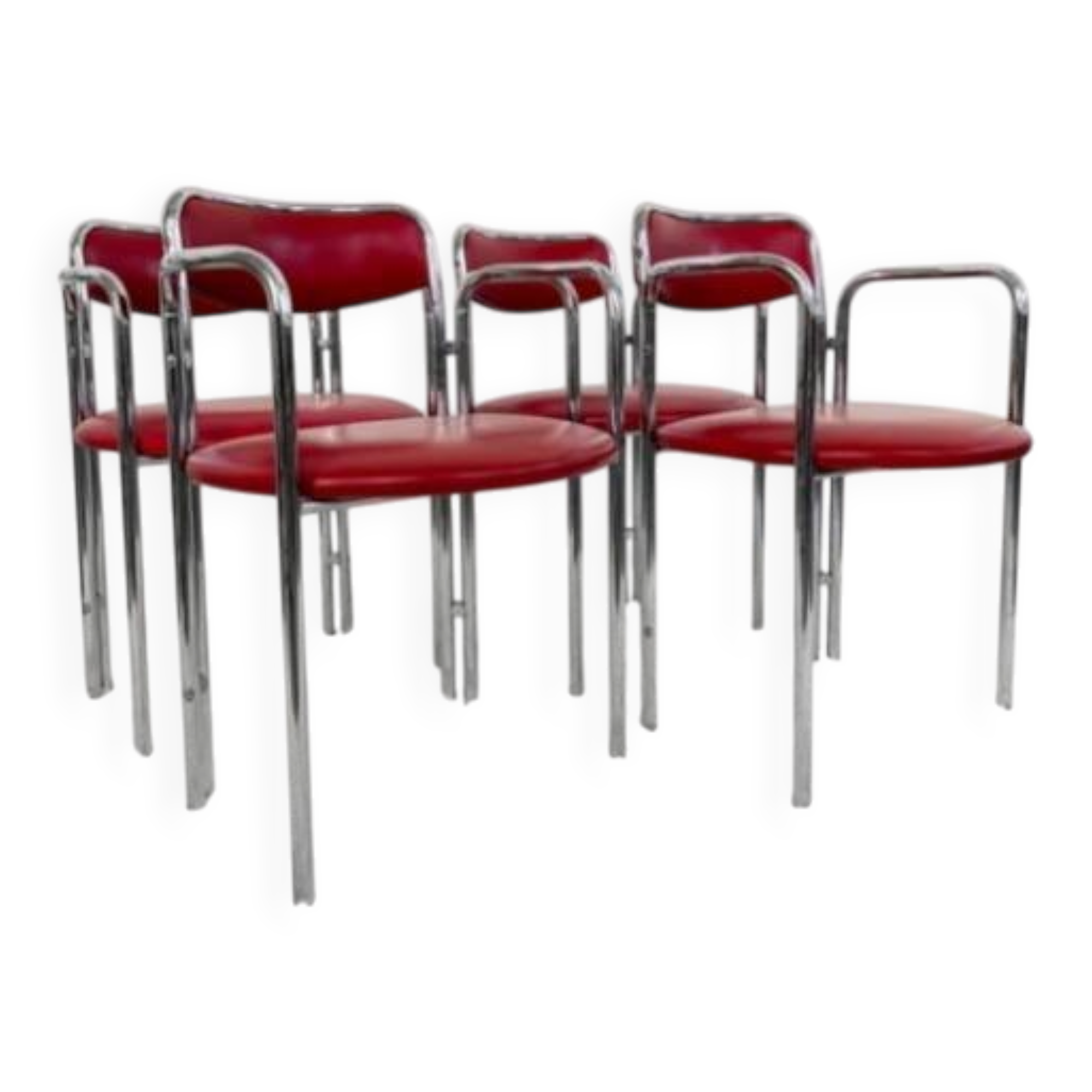 Set 4 mid century dining chairs