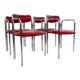 Set 4 mid century dining chairs