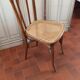 Curved wood bistro chair