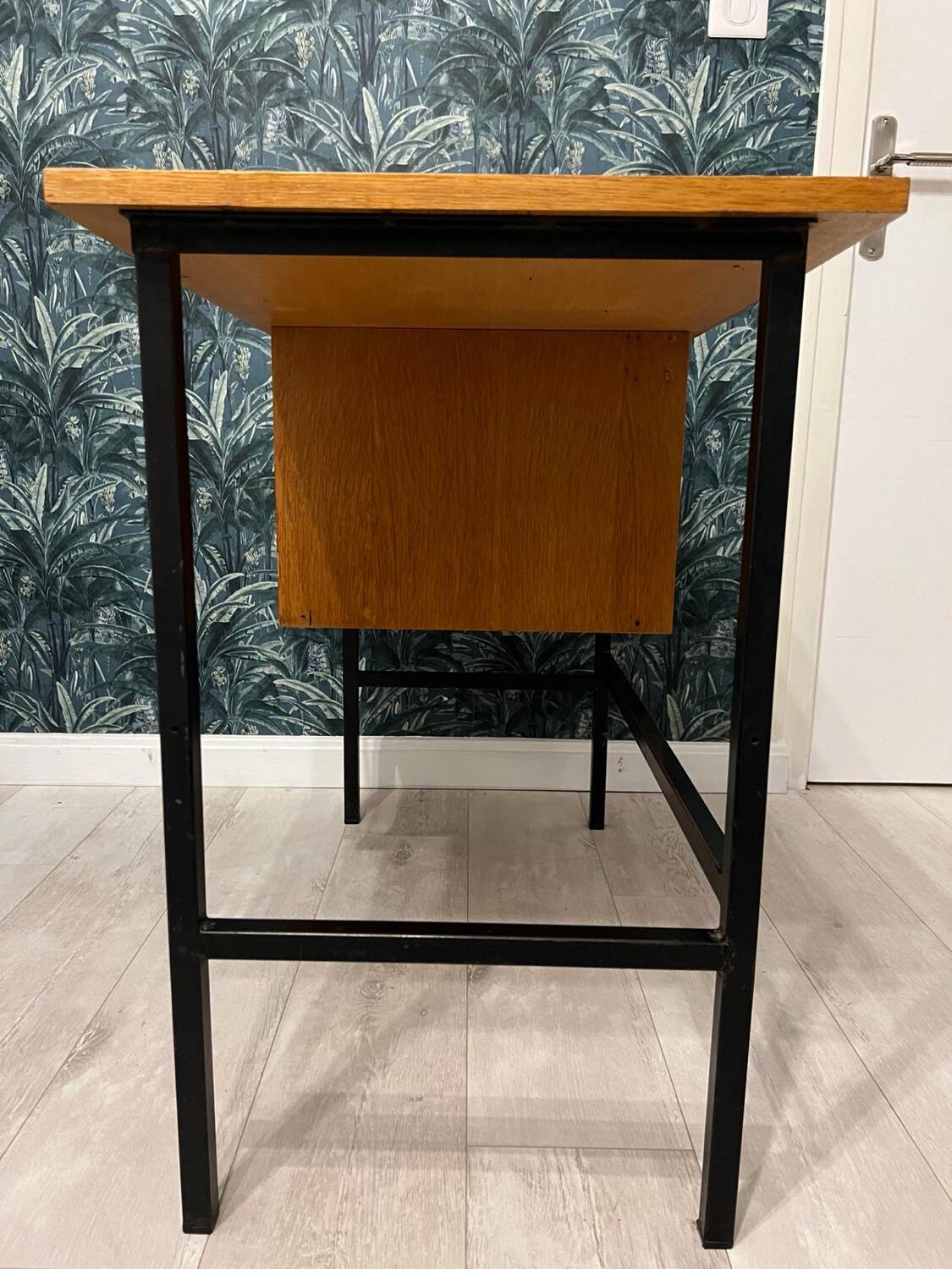 Vintage light oak desk 50s/60s