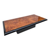 N1 coffee table in vintage 70s elm burl