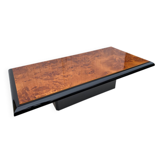 N1 coffee table in vintage 70s elm burl
