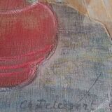 Pastel - Christine Delessert - 48 x 34 cm - bouquet of flowers