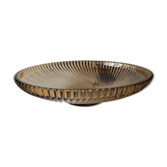 Saladier  coupe a fruit en verre fumé