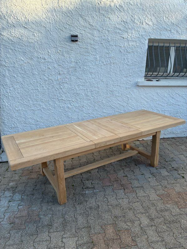 Table de ferme en chêne massif