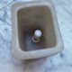 Vintage wax herb lamp