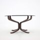 1960 Sigurd Ressell for Vatne Møbler Falcon Glass Top Coffee Table