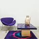 Vintage fat lava ceramic coffee table 1960s