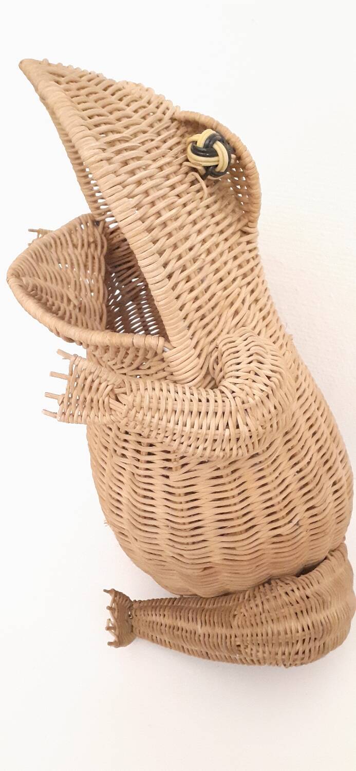 Rattan frog Olivier Cajan, 1970