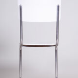 White Vichr a Spol Bauhaus chair made in 1930s Czechia