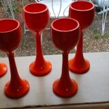 6 orange tulip shaped cockroaches