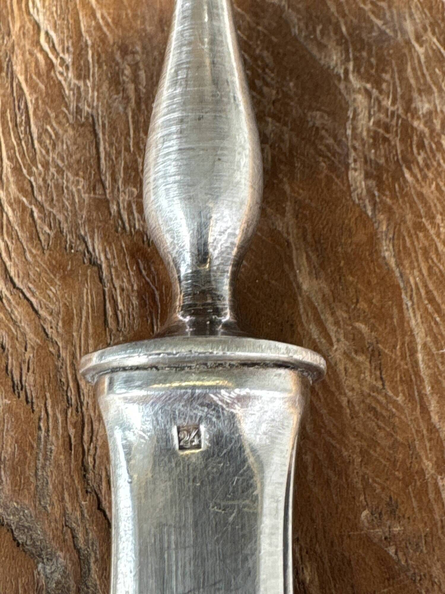 Alfénide cutting service consisting of a fork and a knife L27