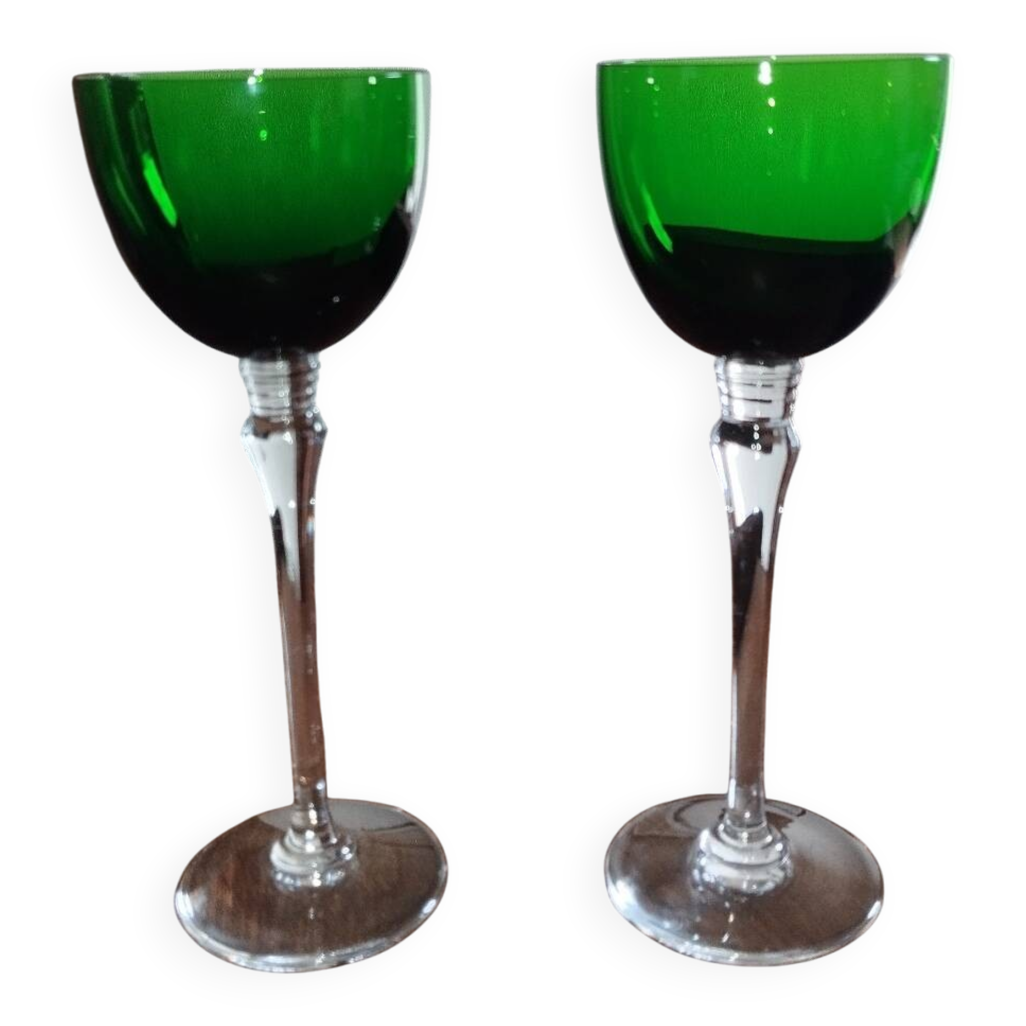 2 Saint Louis crystal roemer glasses