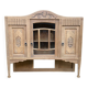 Vintage solid wood art deco 1940s display cabinet