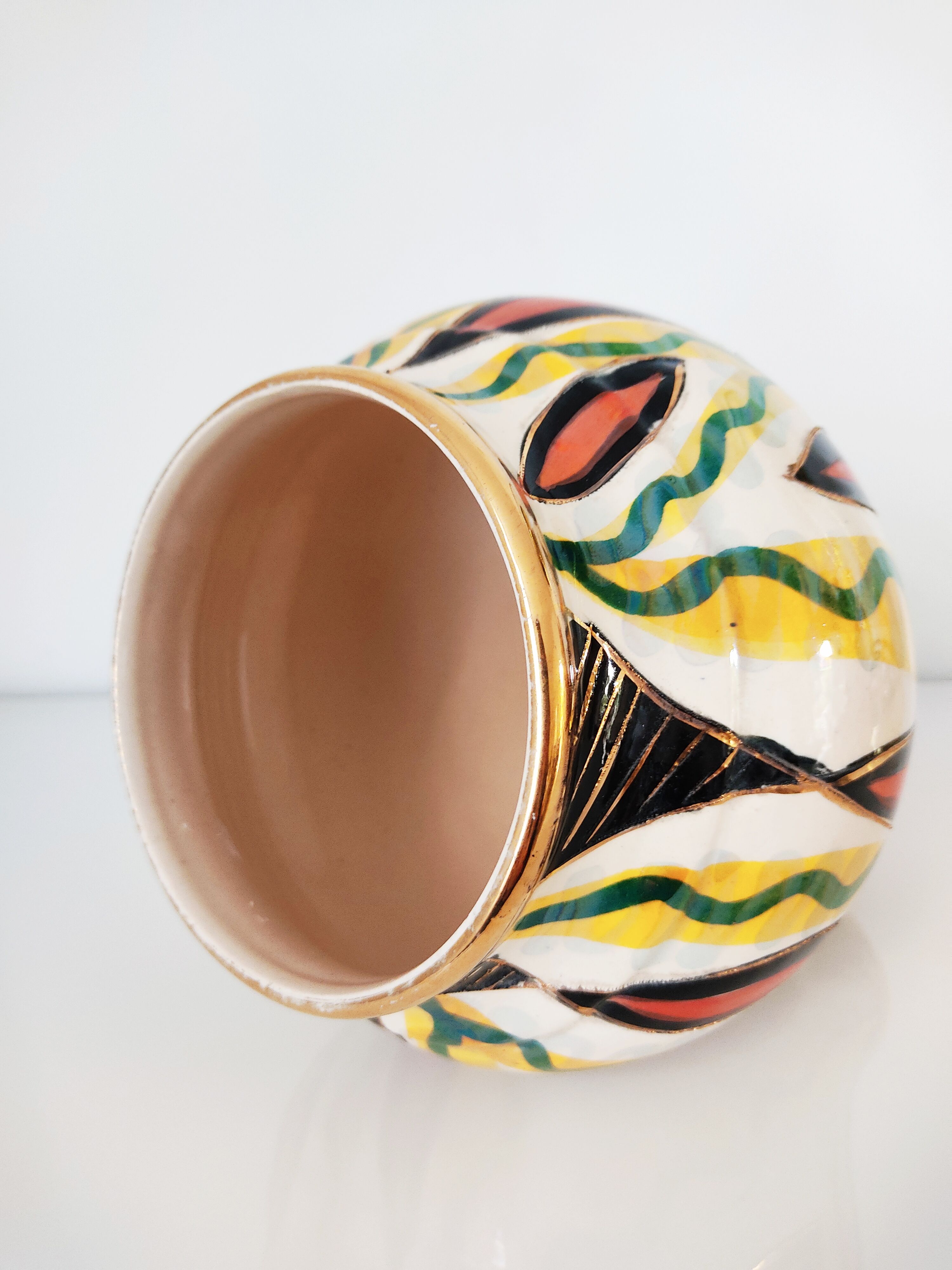 Hubert Bequet vase in earthenware
