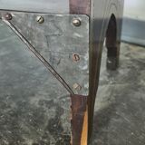 Antique Art Deco free standing wooden shelf