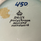 Vintage Delft Porcelain White Floral Vase