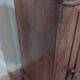 Antique Louis Philippe style bedside table in wood and marble