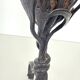 Copper Vase with Wrought Iron Snake and Leaves attr. to Alessandro Mazzucot