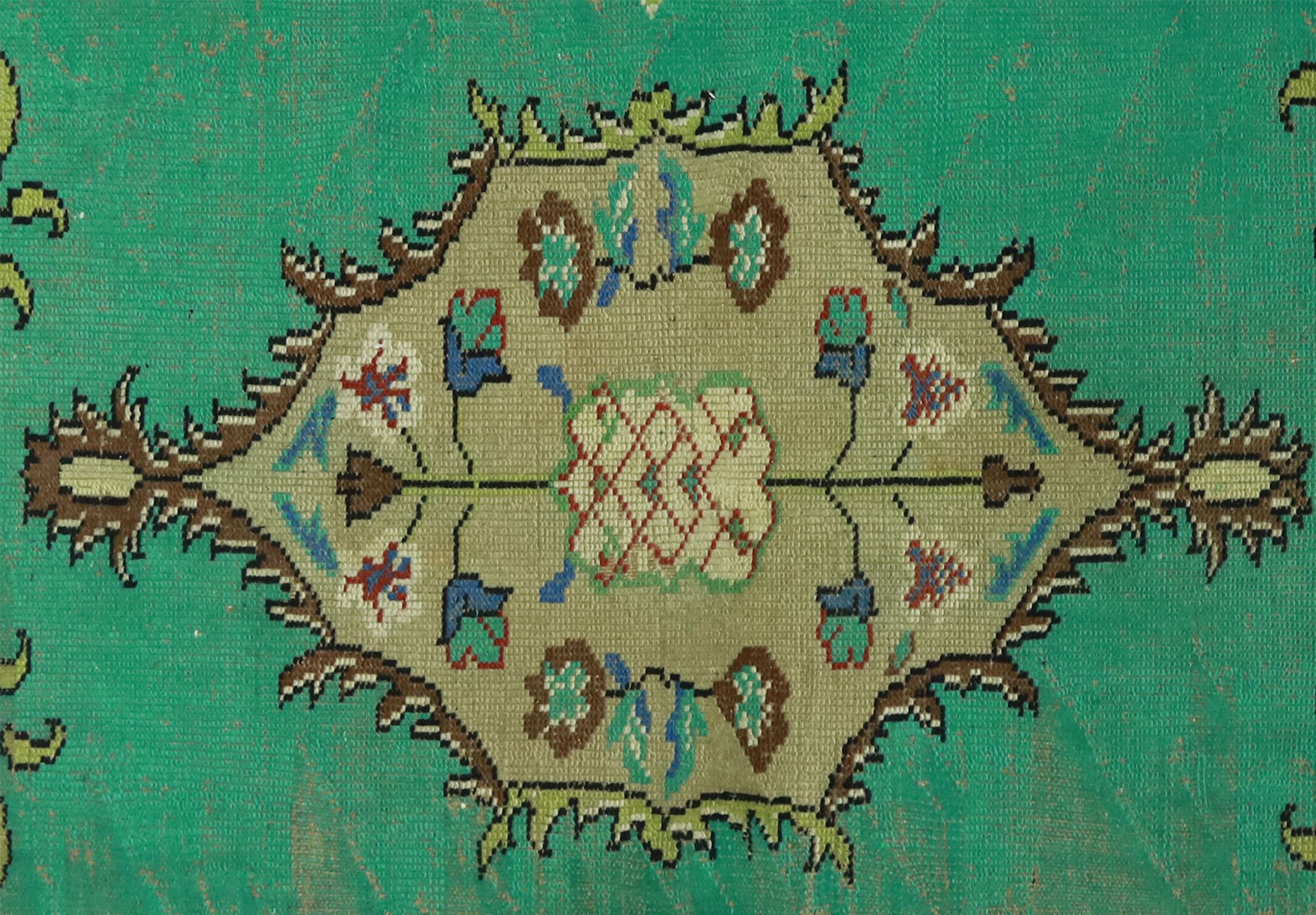 Anatolian handmade vintage rug 272 cm x 169 cm