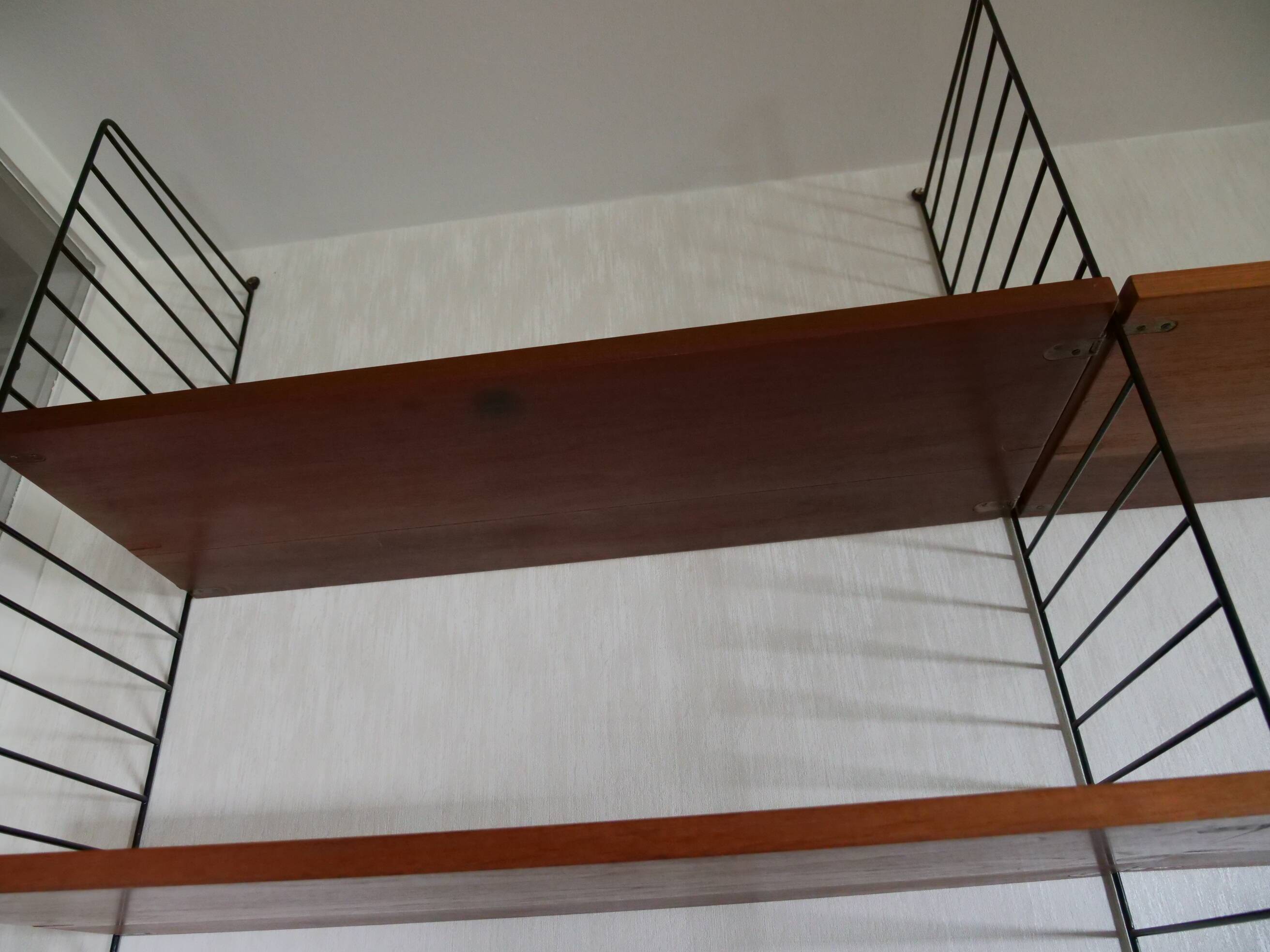Étagère à cordes Modul Nisse en teck au design vintage des années 60