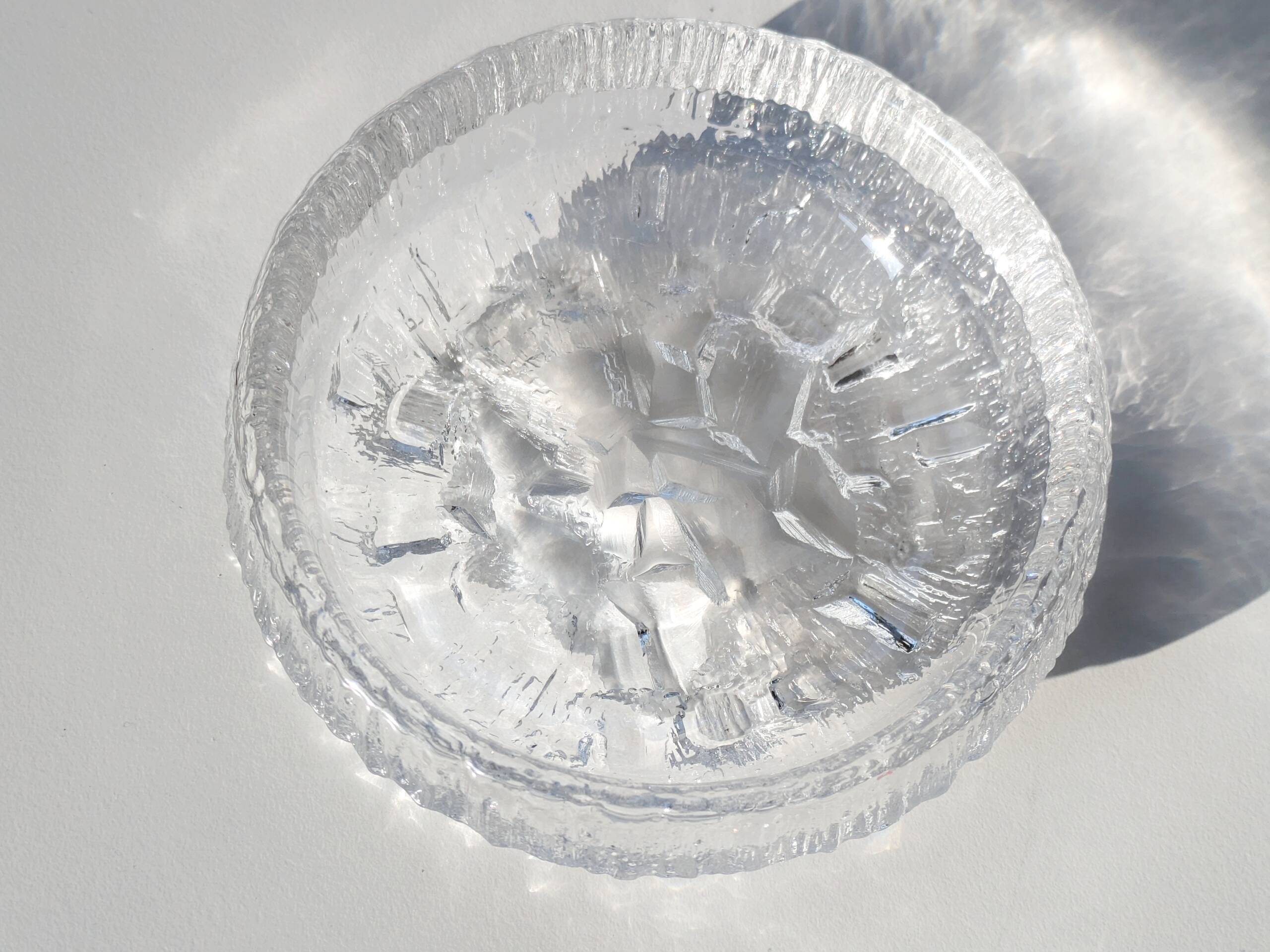 Glass bowl "Lunaria", Tapio Wirkkala for Iittala, 1970s