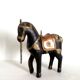 Indian horse wood copper and gilded brass