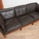 Scandinavian couch in leather and teak 1963