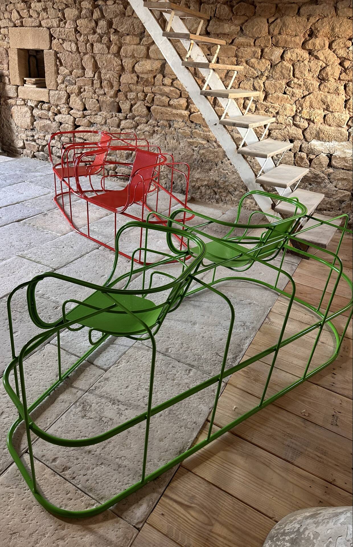 Pair of double seats "Locus Solus" – Gae Aulenti – Italy – 1970