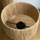 Minimalist rattan bedside lamp