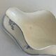 Antique sauce boat in earthenware – Grigny – blue floral decoration